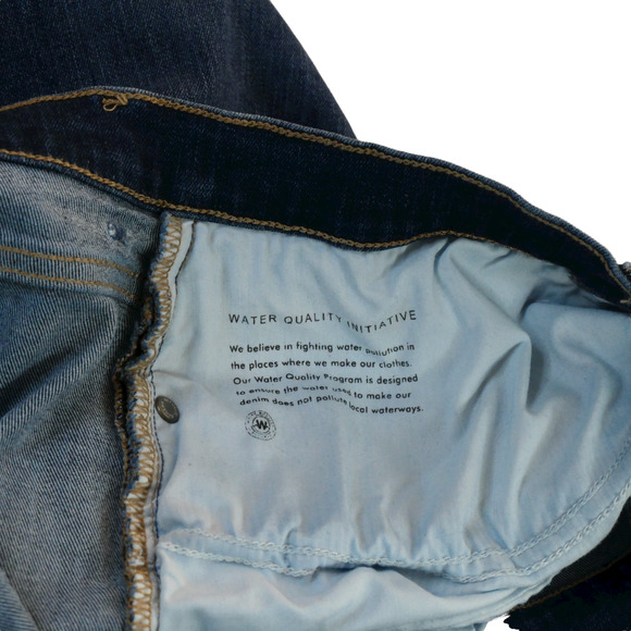 Banana Republic High Rise Flare Blue Jeans 35 Actual Measures 40W x 33L Bootcut - Picture 6 of 8